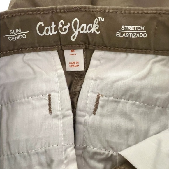 Cat & Jack Khaki Pants | Size 4T Slim - Picture 3 of 3